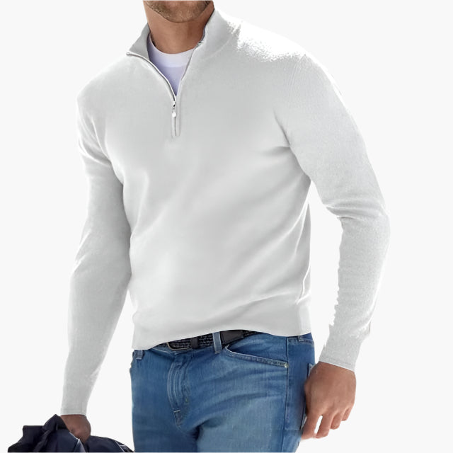 Herren Strickpullover mit Reißverschluss – Moderner Freizeit-Look
