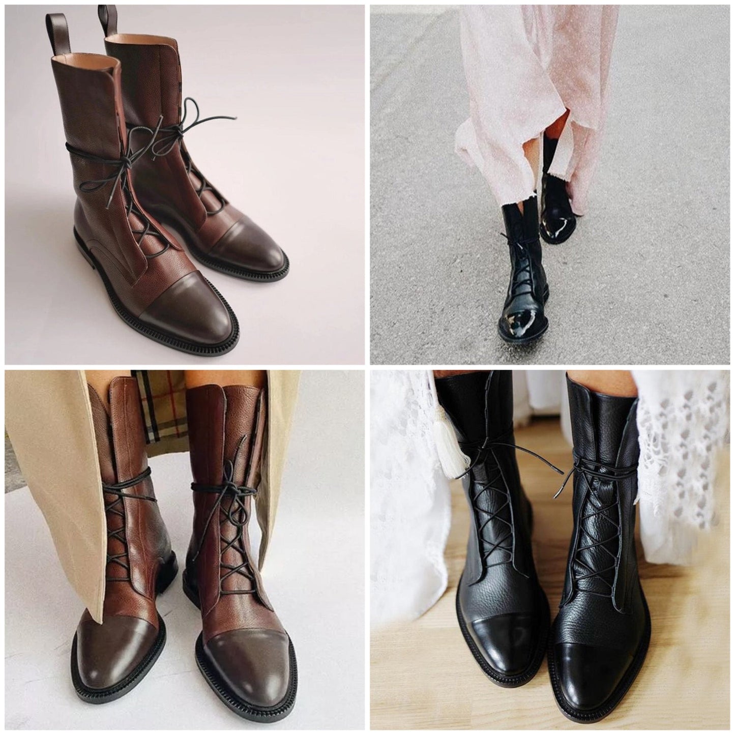 Damen Klassische Schnürstiefel für Alltag und Freizeit – Stilvolle und vielseitige Boots