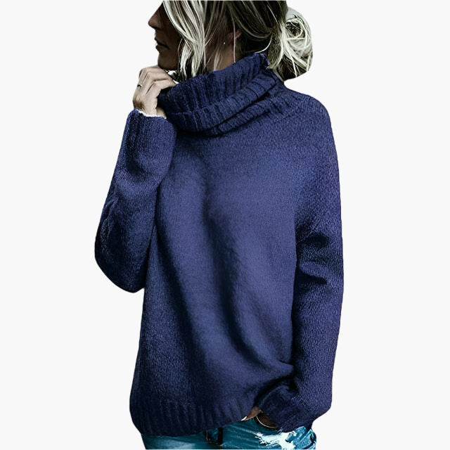 Damen Oversized Rollkragenpullover – Lässiger Strickpullover für gemütliche Tage