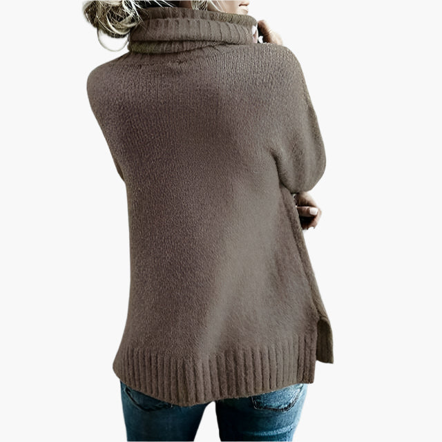 Damen Oversized Rollkragenpullover – Lässiger Strickpullover für gemütliche Tage