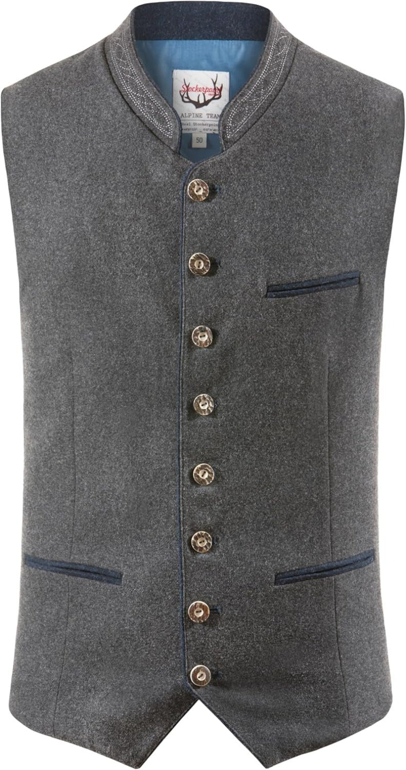 Herren Trachtenweste mit Traditionellem Design und Eleganten Knöpfen