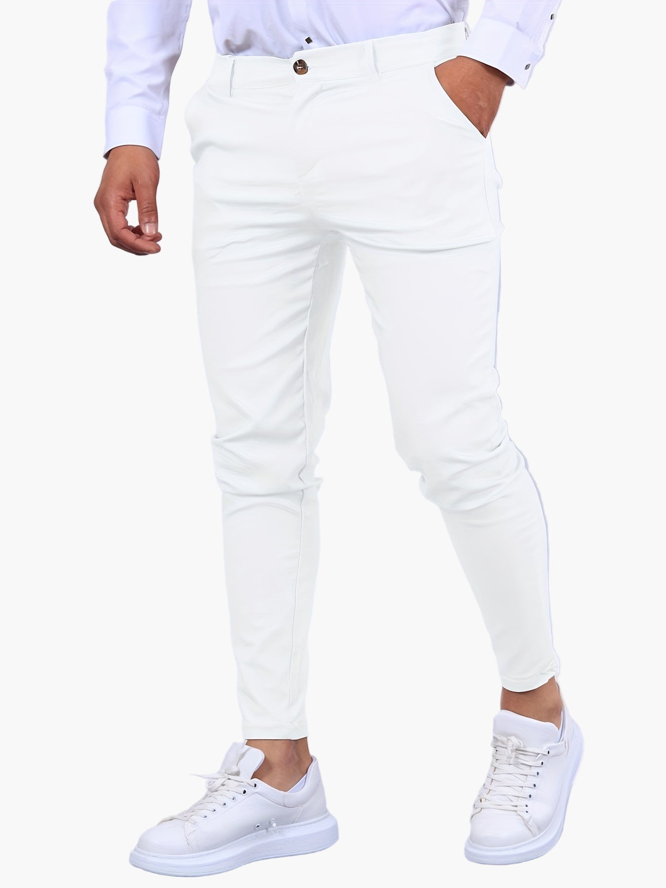 Herren Skinny-Fit Chinohose – Modern, Schmal geschnitten, Vielseitig für Freizeit und Büro