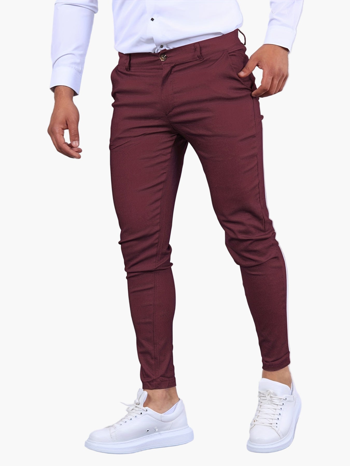 Herren Skinny-Fit Chinohose – Modern, Schmal geschnitten, Vielseitig für Freizeit und Büro