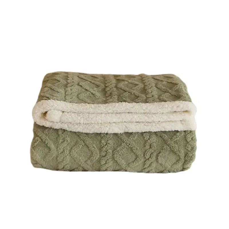 Kuschelige Winter Schlafdecke für Damen und Herren – Luxus Komfortdecke mit Lammwoll-Effekt, perfekt für Schlafzimmer & Sofa