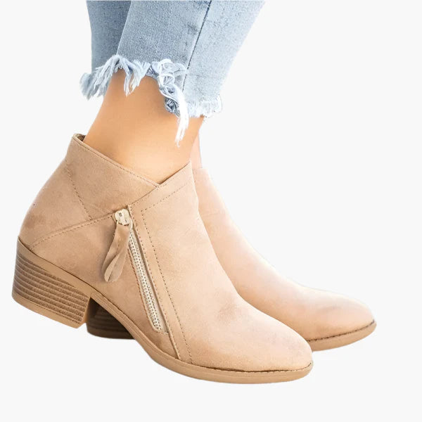 Damen Bequeme Orthopädische Stiefeletten – Vintage Stil für Alltag und Freizeit
