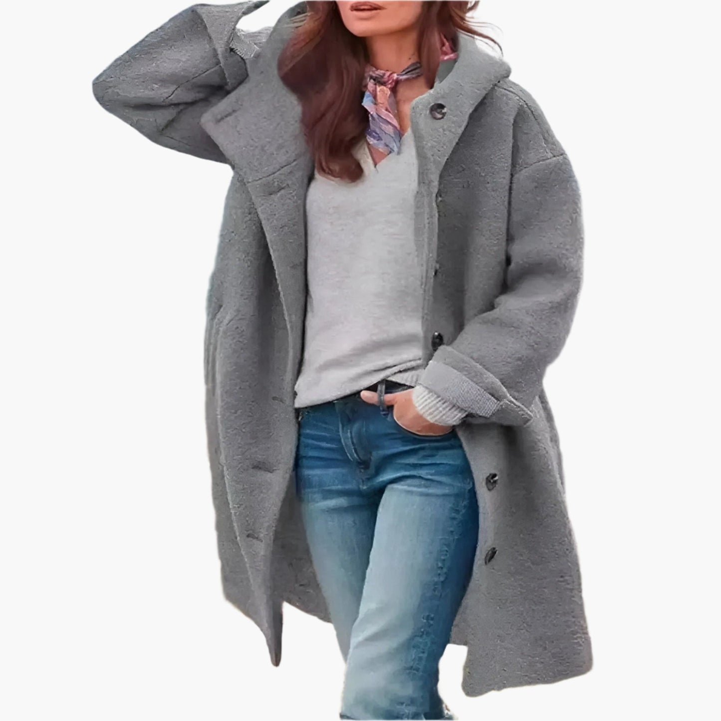 Damen Wintermantel Lässig Lang Eleganter Outdoor Begleiter für kalte Tage