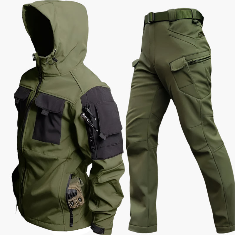 Herren Outdoor Taktikanzug – Funktionsjacke und Hose für Abenteuer und Sport