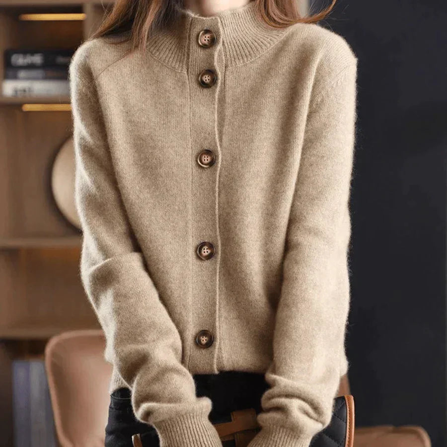 Damen Strickjacke im Casual-Stil – Eleganter Cardigan für Alltag und Büro