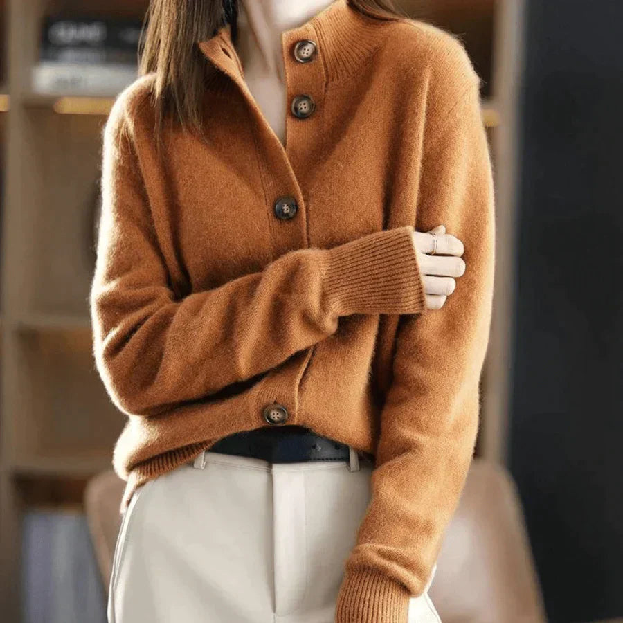 Damen Strickjacke im Casual-Stil – Eleganter Cardigan für Alltag und Büro