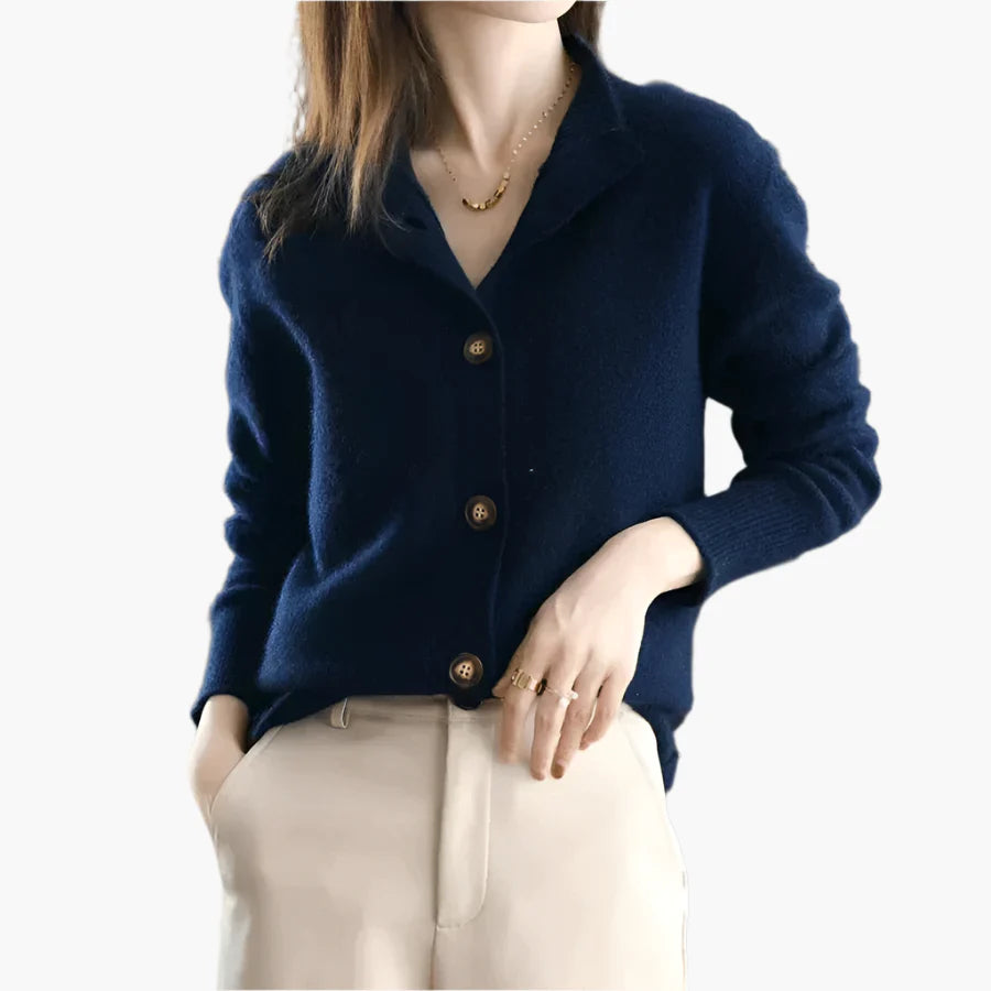 Damen Strickjacke im Casual-Stil – Eleganter Cardigan für Alltag und Büro
