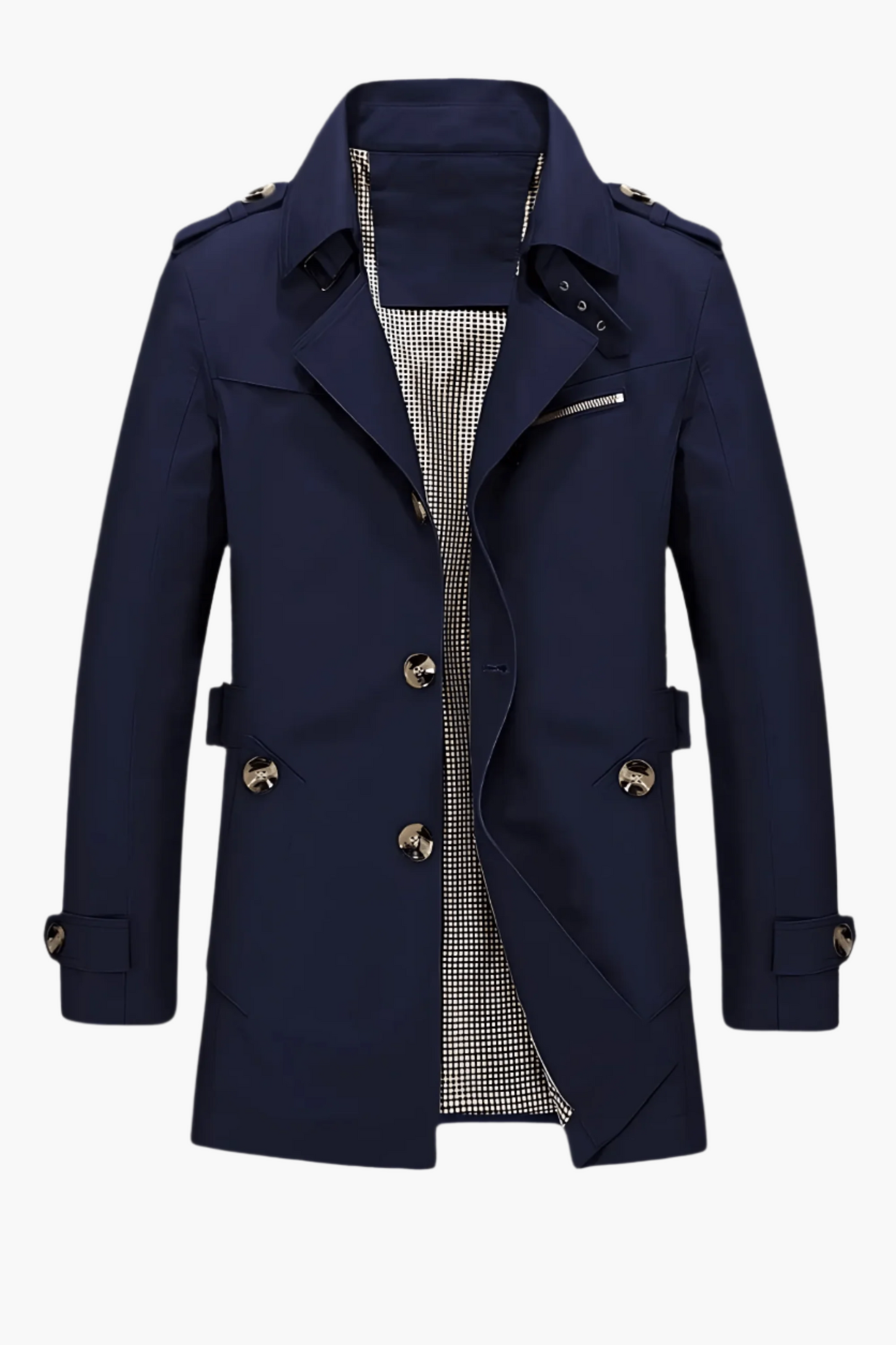 Herren Trenchcoat Klassisch Modern Stil – Eleganter Mantel für Business und Freizeit