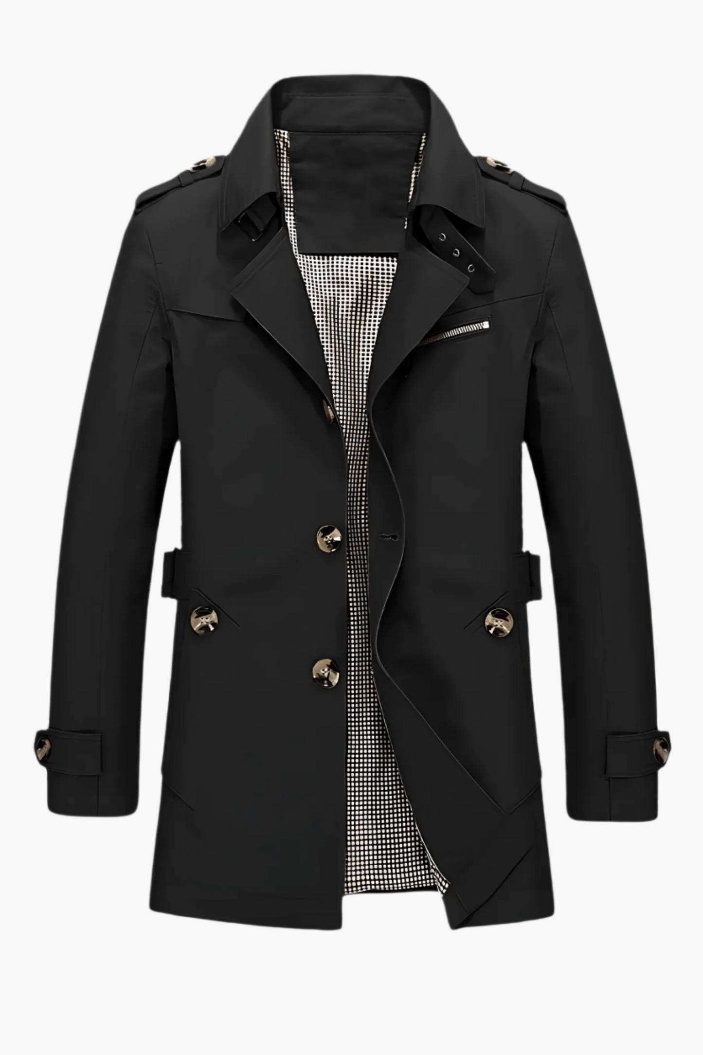 Herren Trenchcoat Klassisch Modern Stil – Eleganter Mantel für Business und Freizeit