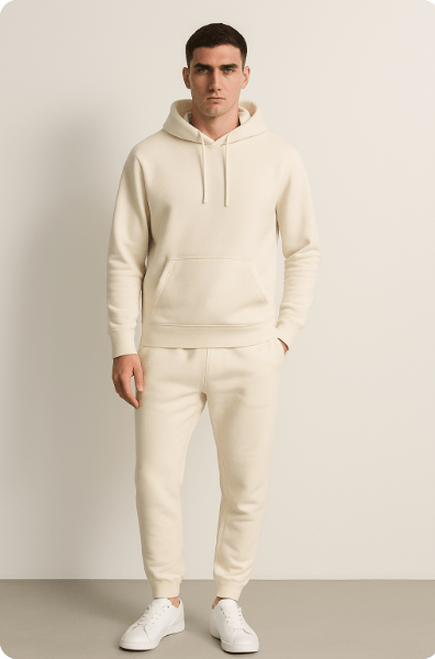 Herren Hoodie Jogginganzug Set – Komfortabler Freizeit- & Sportswear Look