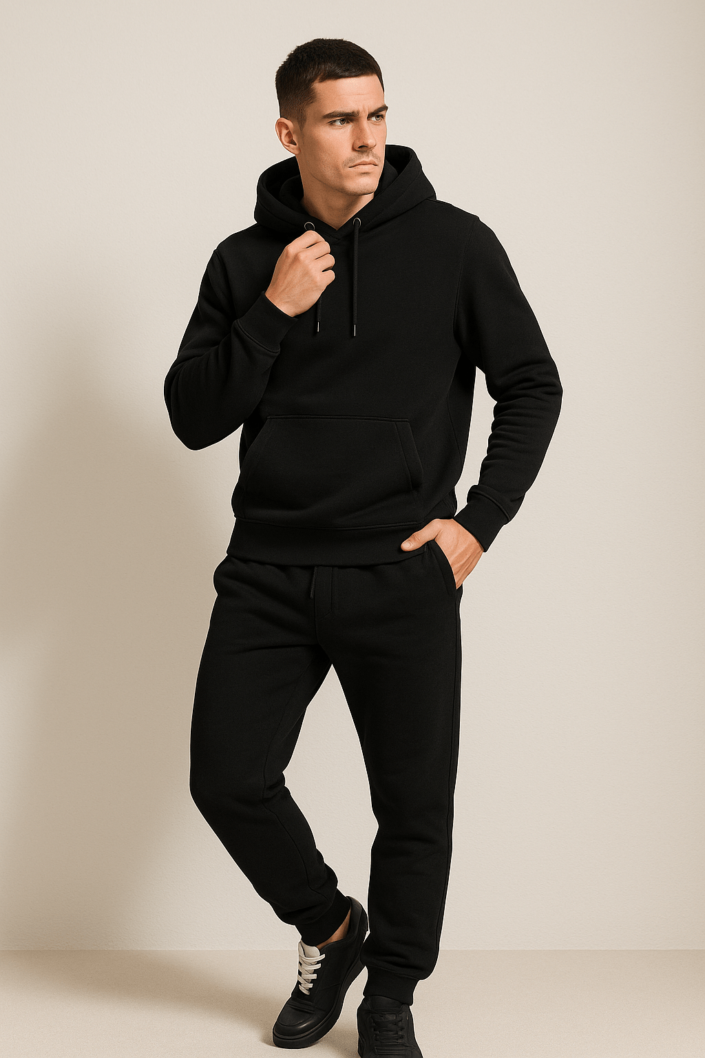 Herren Hoodie Jogginganzug Set – Komfortabler Freizeit- & Sportswear Look