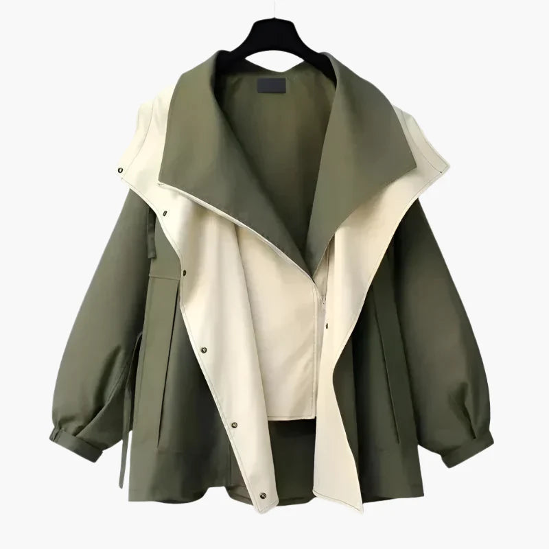 Damen Oversize Übergangsjacke im modernen Lagenlook – Casual Streetwear für jede Jahreszeit