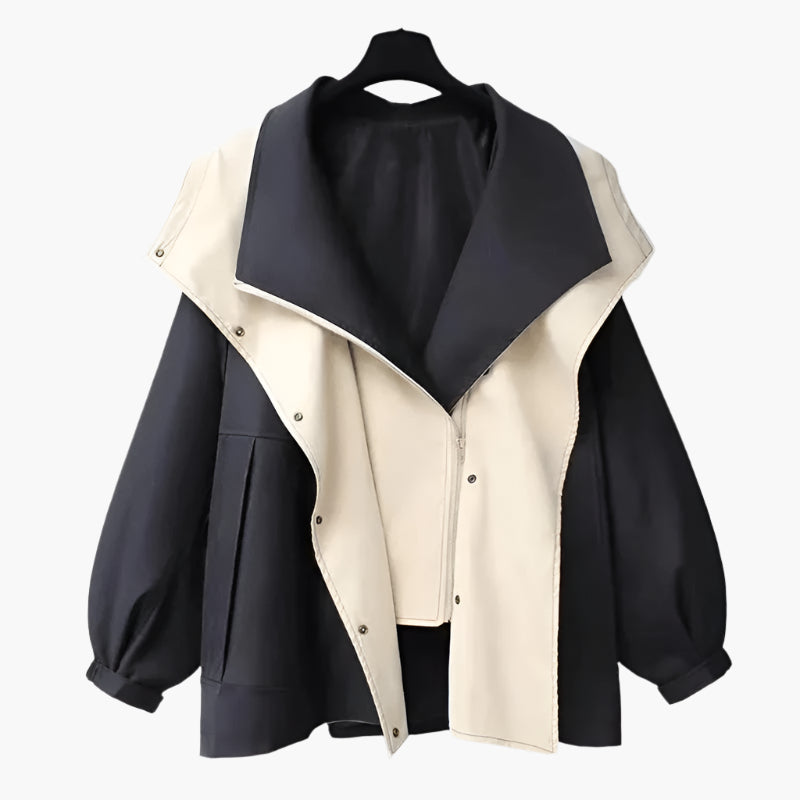 Damen Oversize Übergangsjacke im modernen Lagenlook – Casual Streetwear für jede Jahreszeit