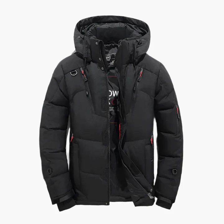 Herren Winter Steppjacke mit Kapuze – Outdoor Warm & Modern Freizeitjacke
