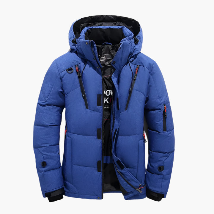Herren Winter Steppjacke mit Kapuze – Outdoor Warm & Modern Freizeitjacke