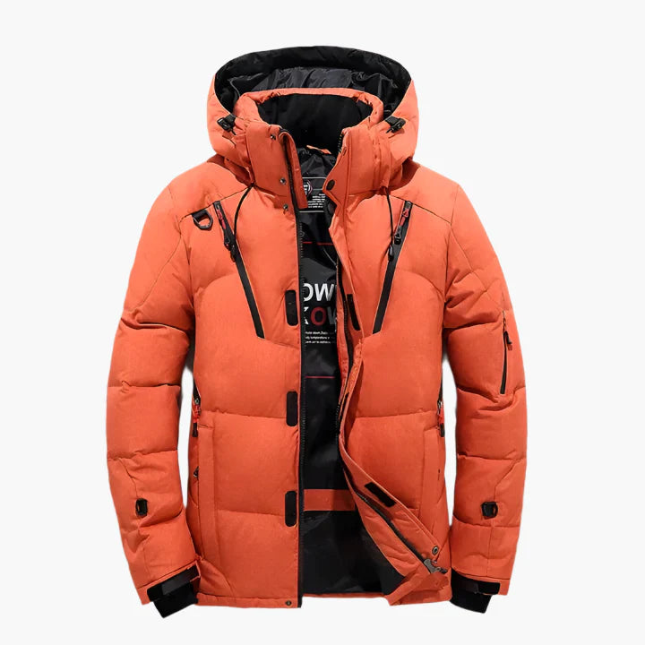 Herren Winter Steppjacke mit Kapuze – Outdoor Warm & Modern Freizeitjacke