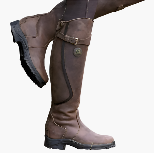 Damen Reitstiefel mit hohem Schaft – robuste Outdoor-Boots für Stall & Gelände