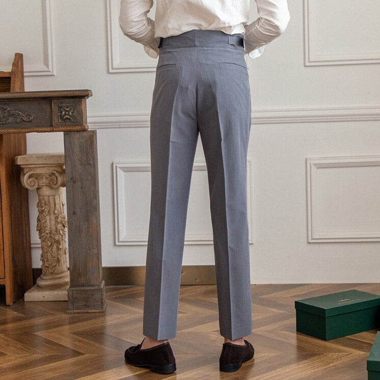 Herren Hochgeschnittene Maßgeschneiderte Anzughose – Eleganter Business- und Freizeitstil