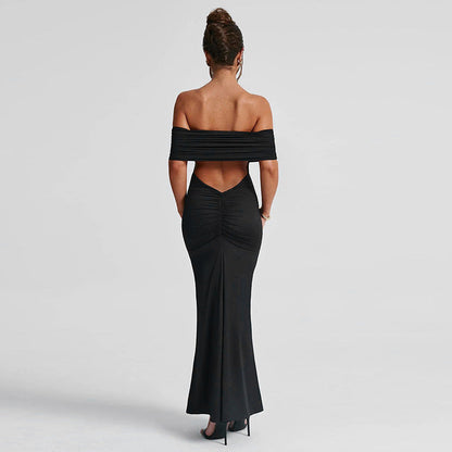 Melissa – Elegantes Rückenfreies Off-Shoulder-Kleid
