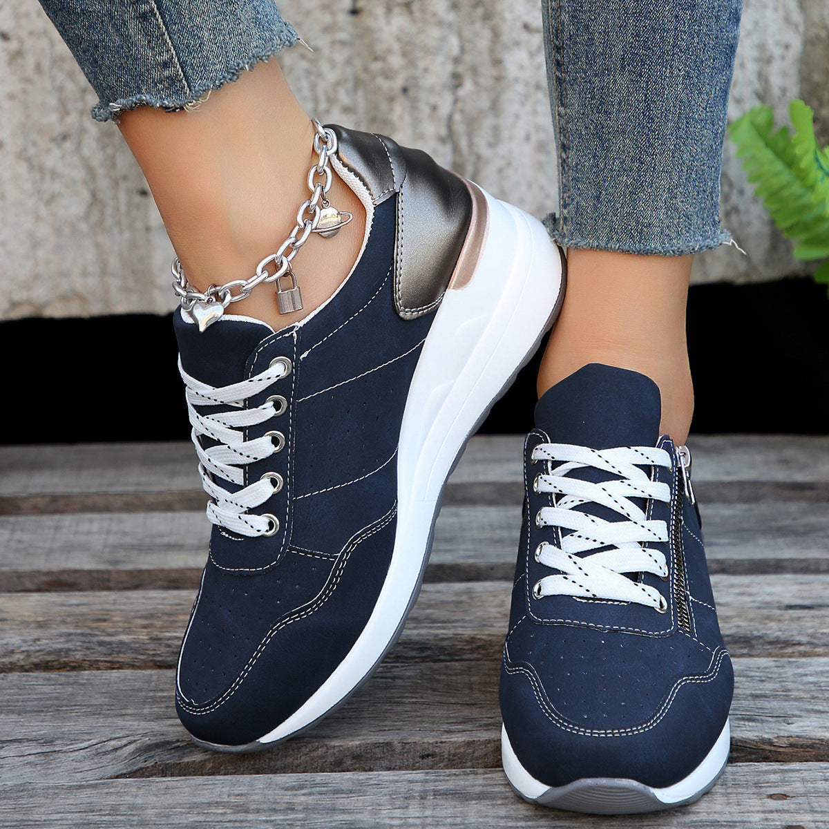Angela – Bequeme Damen-Sneaker mit dicker Sohle