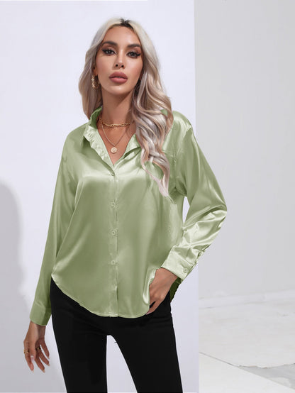 Hayley – Satinbluse für Damen