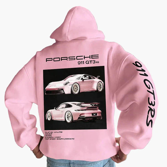 Herren Unisex Hoodie mit Porsche 911 GT3 RS Motiv – Racing Style für Motorsport-Fans