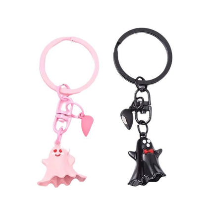 Halloween Schlüsselanhänger Set – Niedliche Geister Anhänger für Schlüsselbund, Deko & Geschenk – Unisex