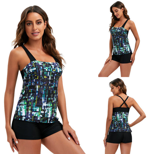 Kimberley – Damen Badeanzug mit geometrischem Farbverlauf