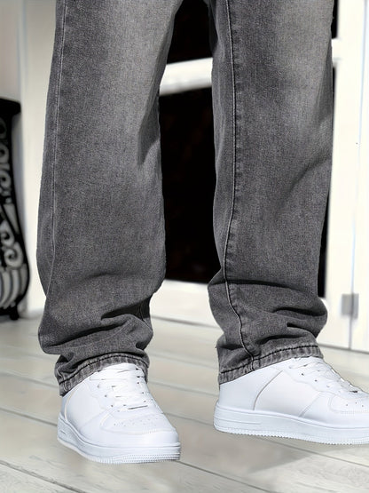Herren Gerade Jeans – Klassischer Streetstyle für Alltag und Freizeit