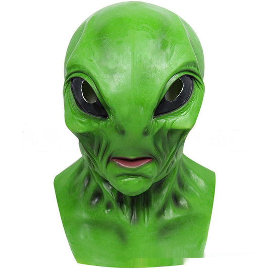 Halloween Alien Maske – Gruselige Außerirdischer Latexmaske für Erwachsene, Kostüm & Party