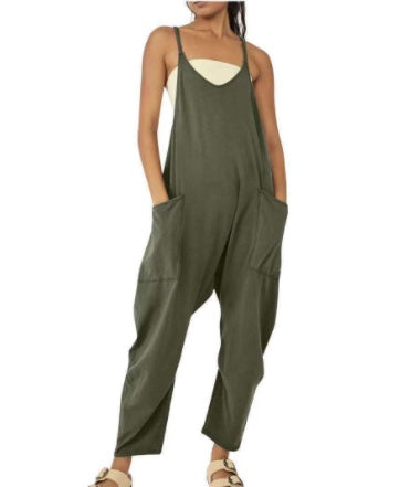 Jane – Lässiger Damen-Jumpsuit mit Reißverschlusstasche