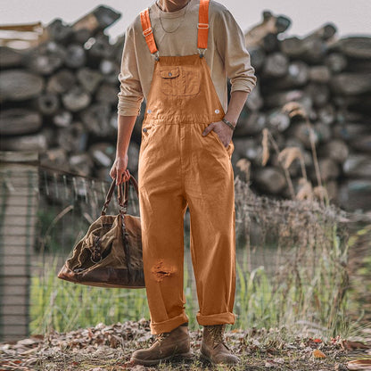 Lässiger Jumpsuit für Herren – moderner Romper im Workwear-Stil mit Taschen, ideal als casual oder cotton Jumpsuit