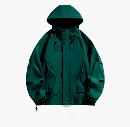 Herren Outdoor Windbreaker Jacke – Wasserdichte, Atmungsaktive Übergangsjacke für Freizeit & Sport