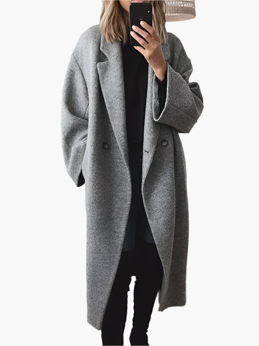 Damen Oversize Mantel – Eleganter Longcoat für modernen Streetstyle