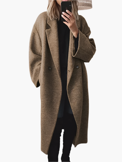 Damen Oversize Mantel – Eleganter Longcoat für modernen Streetstyle