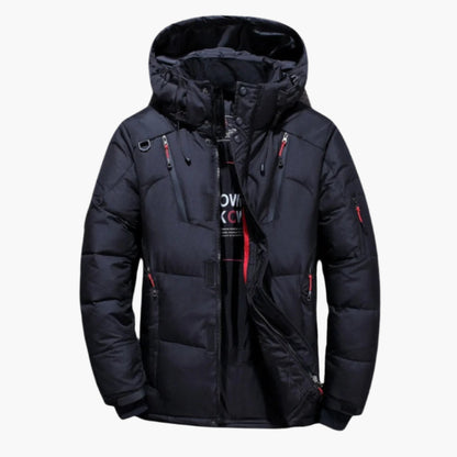 Herren Daunenjacke Winter Outdoor Warm Sportlich mit Kapuze – Elegante Steppjacke für Alltag & Freizeit
