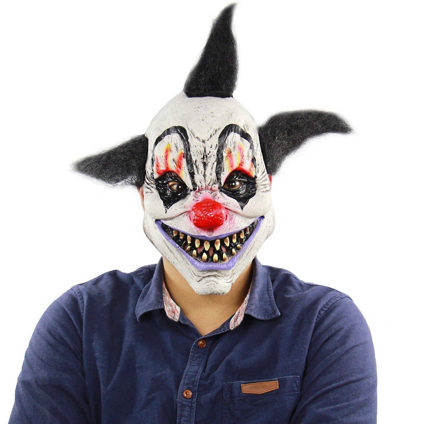 Halloween Maske für Erwachsene – Gruselige Vampir-Dämonenmaske für Kostümpartys & Deko