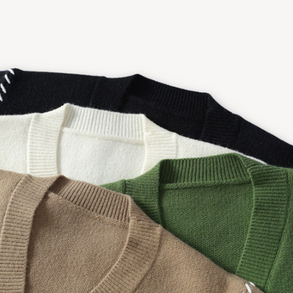 Herren Strick-Cardigan mit Knopfleiste – Modischer Freizeit-Look für Herbst & Winter