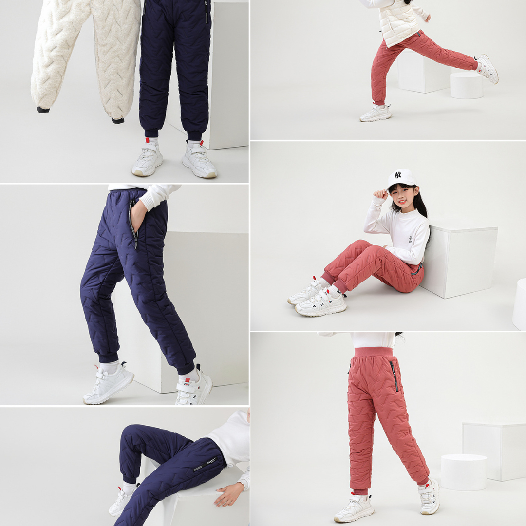 Kinder Winter Outdoorhose mit Fleecefutter – Wasserdicht & Winddicht, Ideal für Schnee & Sport