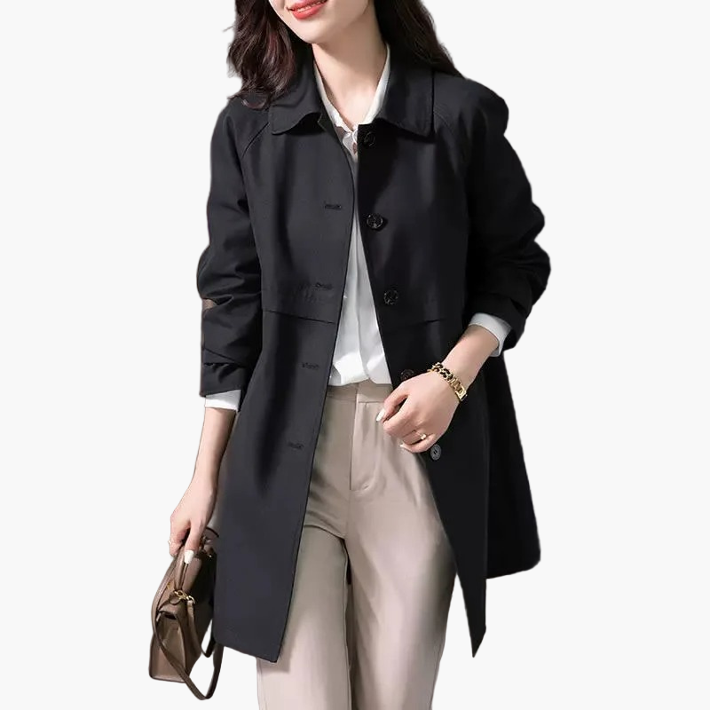 Damen Trenchcoat Kurz – Eleganter Klassik-Mantel für Büro und Freizeit