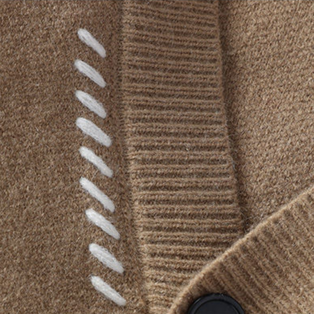 Herren Strick-Cardigan mit Knopfleiste – Modischer Freizeit-Look für Herbst & Winter