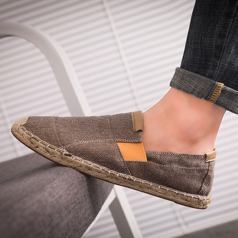John – Handgemachte Leinenschuhe aus Stroh