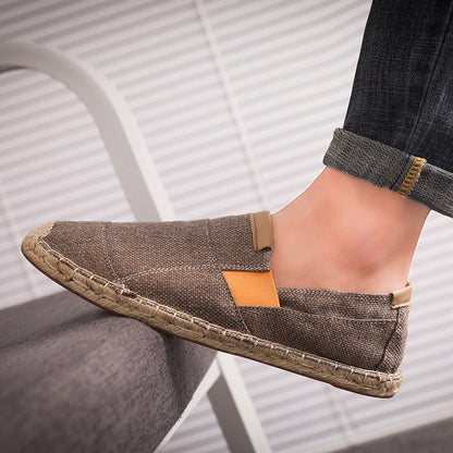 John – Handgemachte Leinenschuhe aus Stroh
