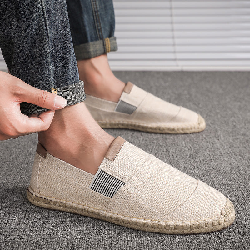 John – Handgemachte Leinenschuhe aus Stroh