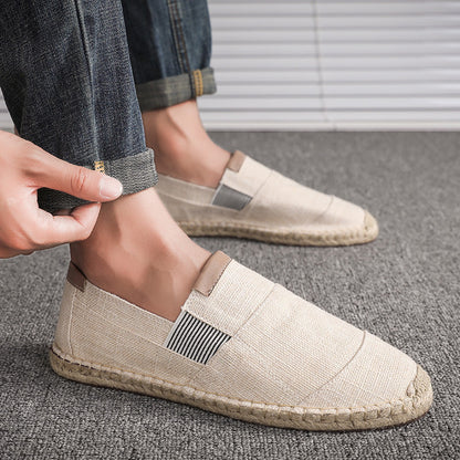 John – Handgemachte Leinenschuhe aus Stroh