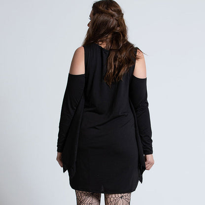 Damen Halloween Spinnenkostüm Kleid mit Spinnennetz-Flügeln – Perfekt für Halloween-Partys & Verkleidungen