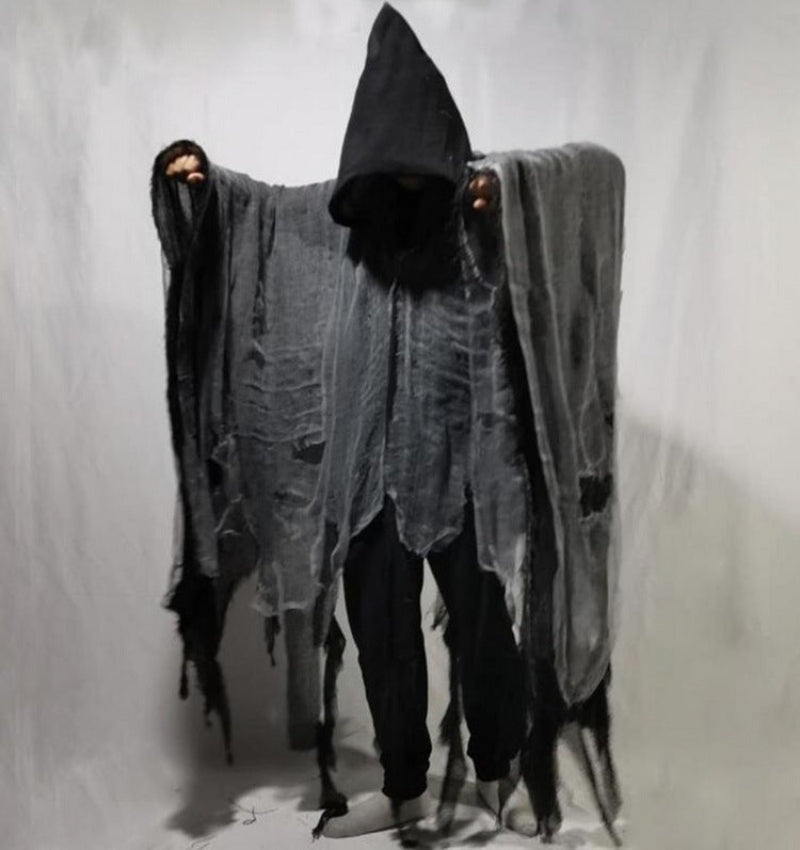 Halloween Umhang mit Kapuze für Erwachsene – Gruseliges Kostüm für Halloween-Partys & Deko